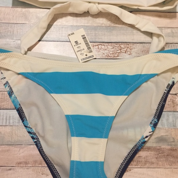 NWT Aeropostale Tropical Sunset Print Bikini - Picture 6 of 6